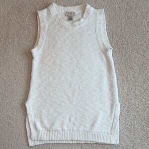 LOFT White Sleeveless Sweater